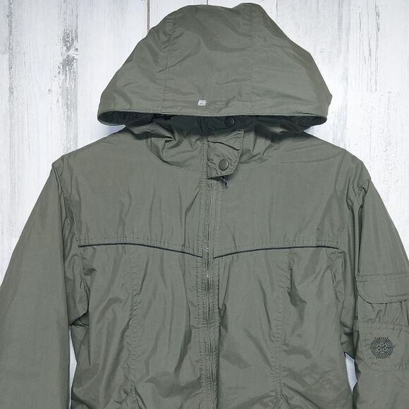 Columbia Insulated Jacket Women's Medium Green Hooded - Picture 4 of 12